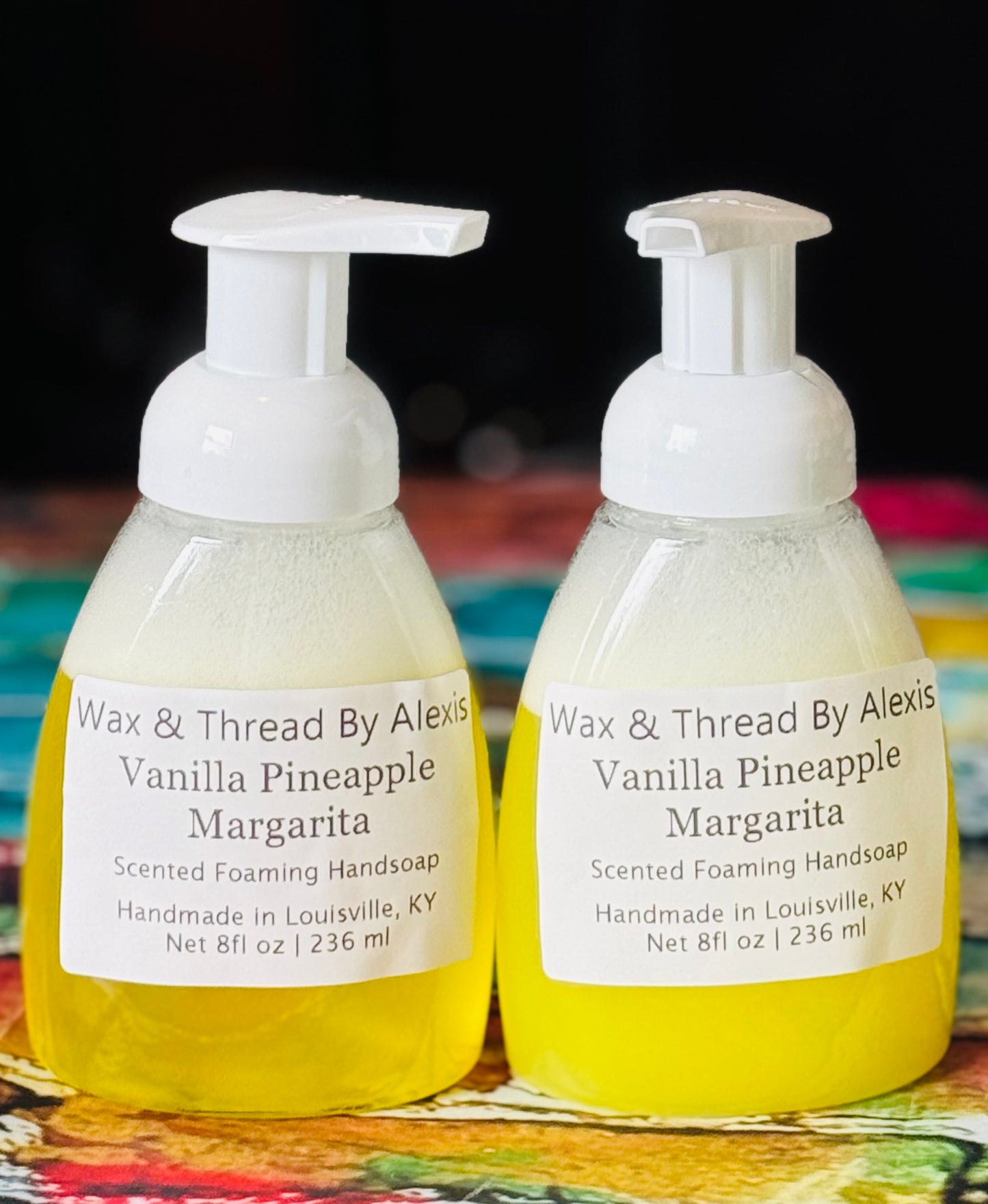 Vanilla pineapple margaritas foaming hand-soap