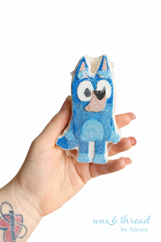 Bluey bath bomb