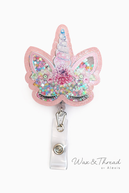 Unicorn badge reel